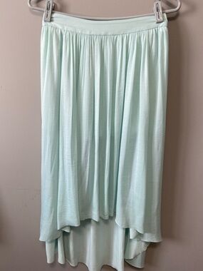 Wilfred Mint High-Low Maxi Skirt